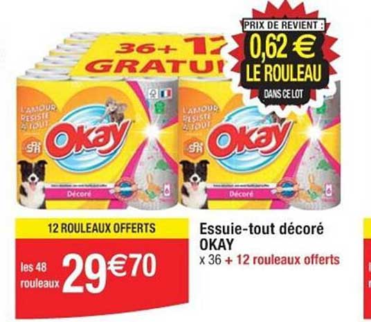 essuie-tout décoré okay