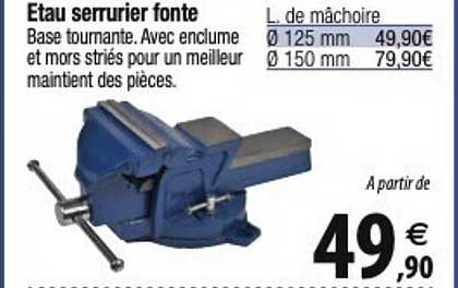 etau serrurier fonte
