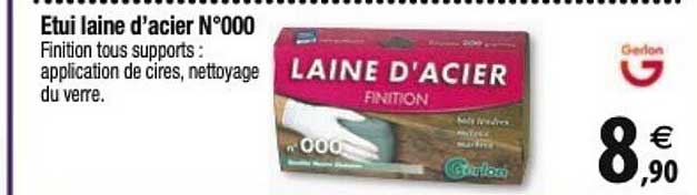 étui laine d'acier n° 000