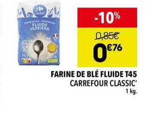Farine De Blé Fluide T45