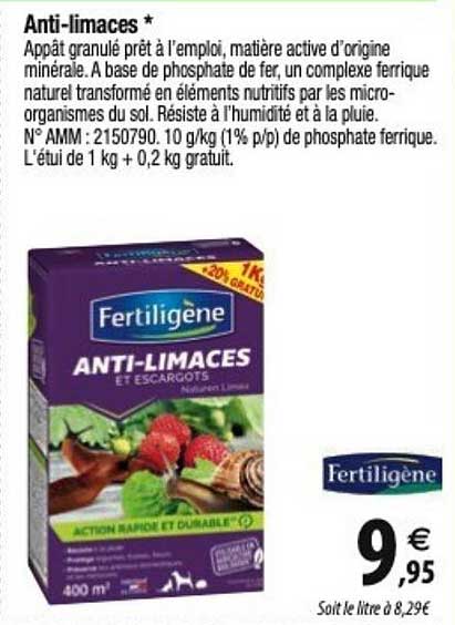 fertiligène anti-limaces