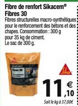 fibre de renfort sikacem fibres 30