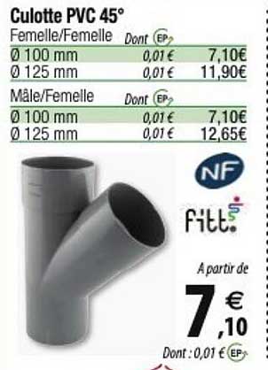 Fitt Culotte Pvc 45°