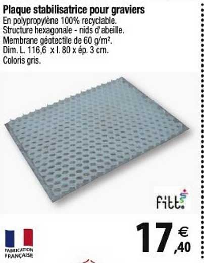Fitt Plaque Stabilisatrice Pour Graviers