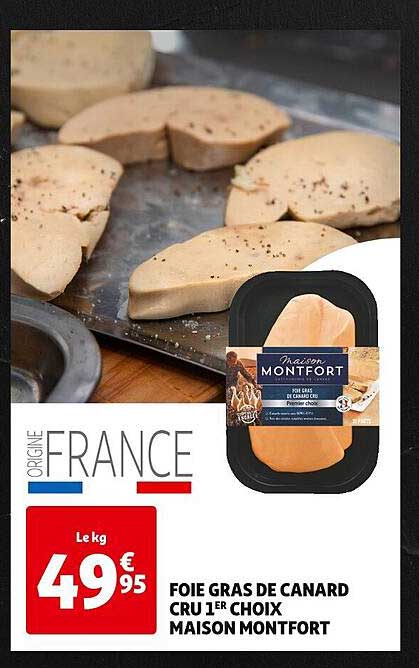 foie gras de canard cru 1er choix maison montfort