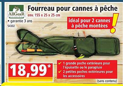 fourreau pour cannes à pêche allGear