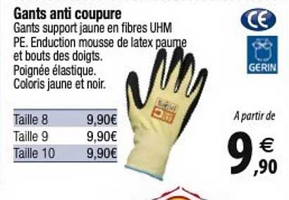 gants anti coupure gerin