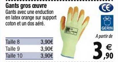 Gants Gros œuvre