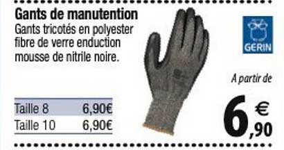 gerin gants de manutention