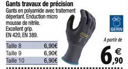 gerin gants travaux de précision