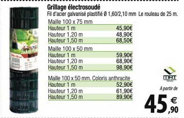 Grillage électrosoudé