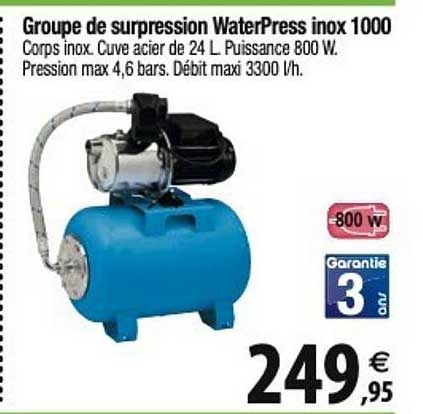 groupe de surpression waterrpress inox 1000