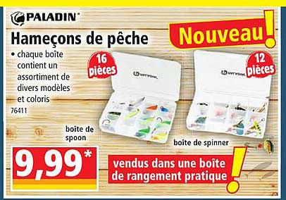 hameçons de pêche paladin