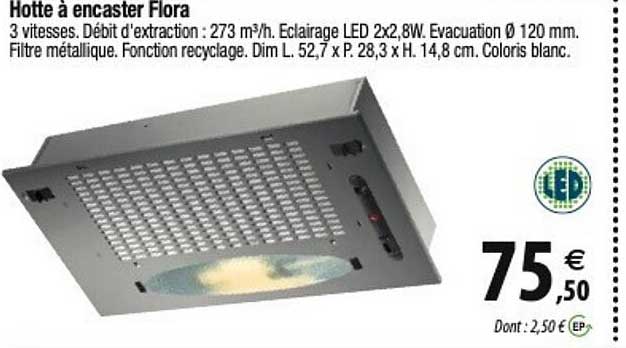 Hotte à Encaster Flora