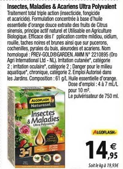 insectes, maladies & acariens ultra polyvalent