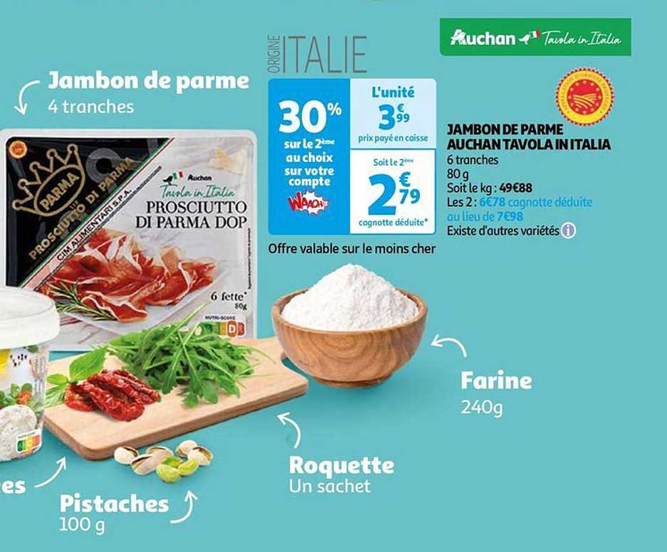 jambon de parme auchan tavola in italia