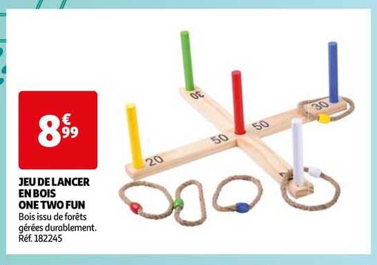 jeu de lancer en bois one two fun