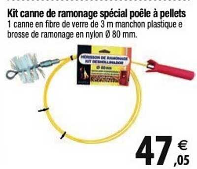 Kit Canen De Ramonage Spécial Poêle à Pellets