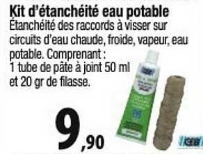 kit d'étanchéité eau potable