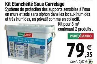 kit etanchéité sous carrelage