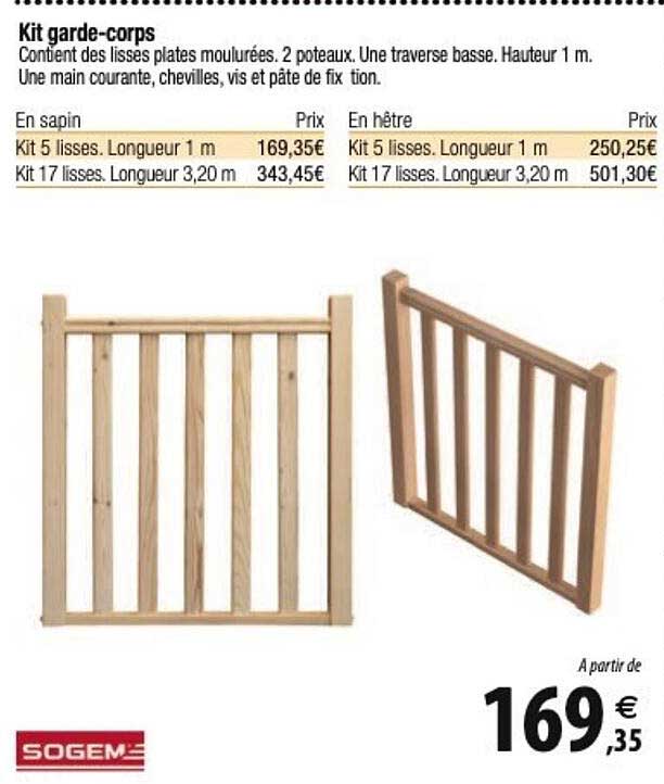 kit garde-corps sogem