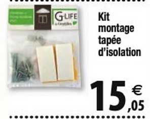 kit montage tapée d'isolation