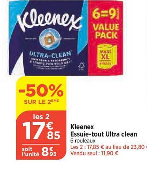 kleenex essuie-tout ultra clean