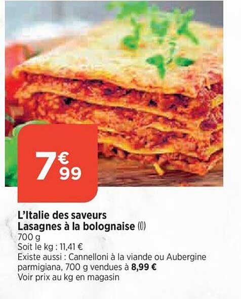 l'italie des saveurs lasagnes à la bolognaise