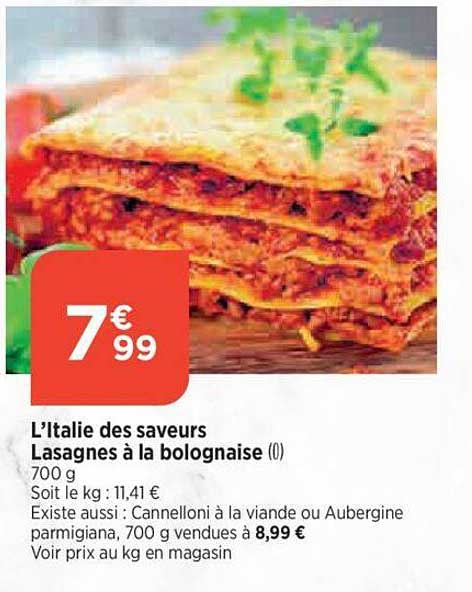 l'italie des saveurs lasagnes à la bolognaise