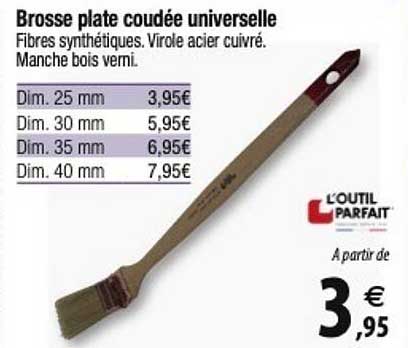 l'outil parfait brosse plate coudée universelle
