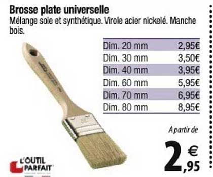 l'outil parfait brosse plate universelle