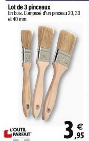 l'outil parfait lot de 3 pinceaux
