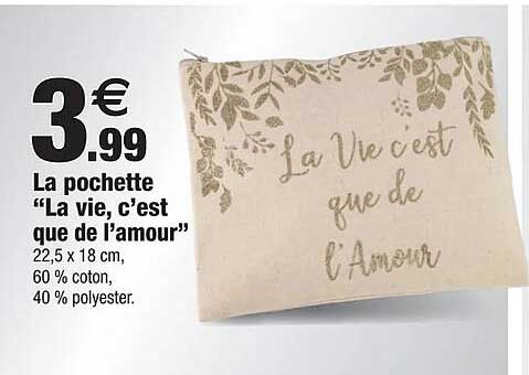 la pochette "la vie, c'est que de l'amour"