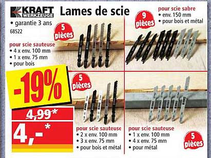 lames de scie kraft werkzeuge