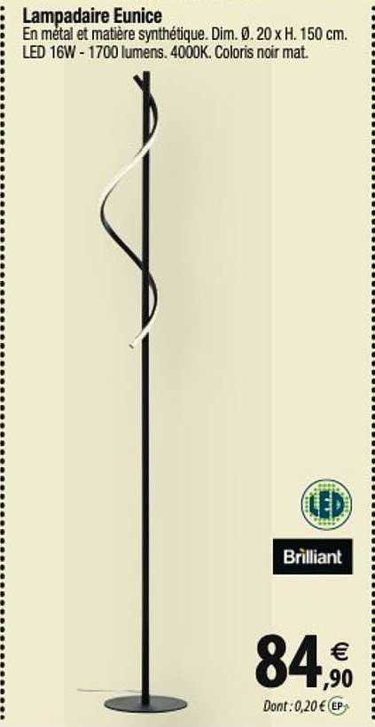 lampadaire eunice brilliant