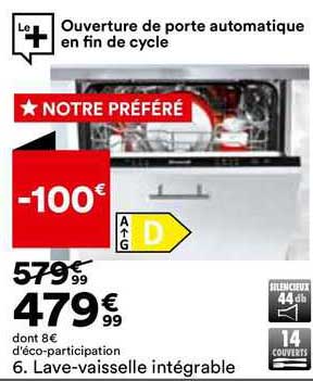 lave-vaisselle intégrable