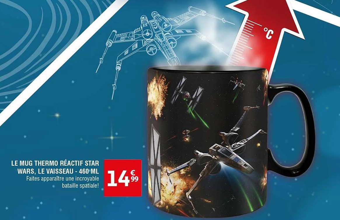 le mug thermo réactif star wars, le vaisseau - 460 ml