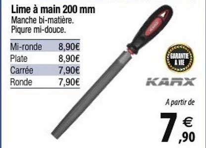 lime à main 200 mm karx