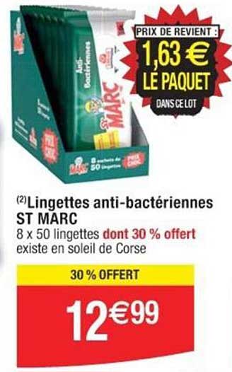 lingettes anti-bactériennes st marc