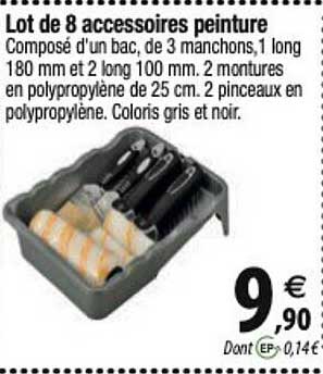 Lot De 8 Accessoires Peinture