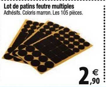 lot de patins feutre multiples