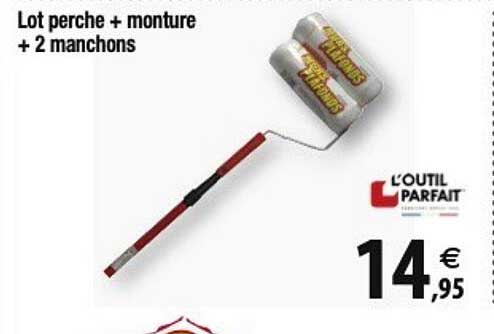 lot perche + monture + 2 manchons l'outil parfait