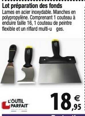 lot préparation des fonds l'outil parfait