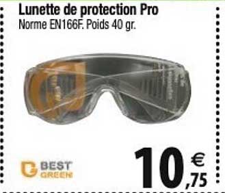 lunette de protection pro best greene