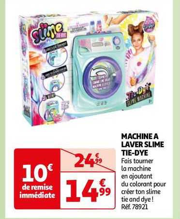 machien à laver slime tie-dye