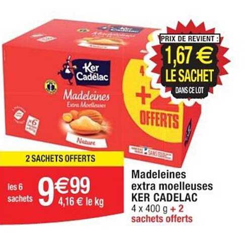 madeleines extra moelleuses ker cadelac