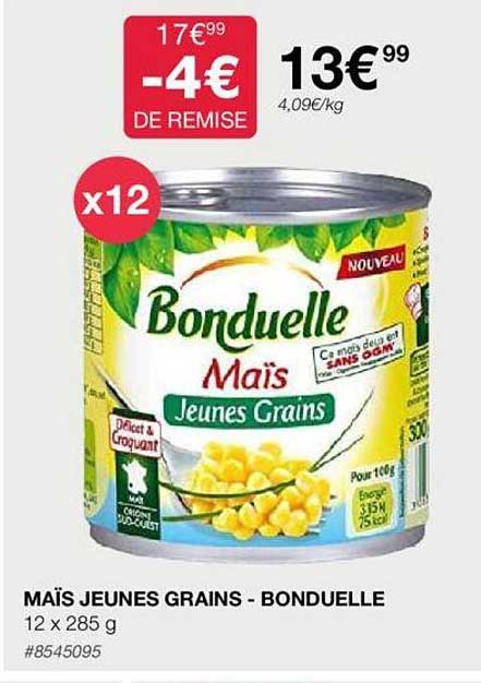 maïs jeunes grains - bonduelle