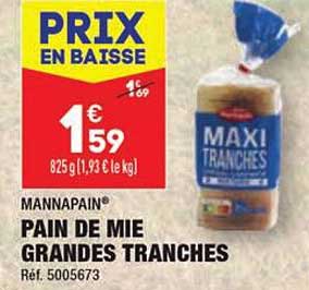 mannapain pain de mie grandes tranches