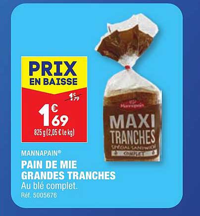 mannapain pain de mie grandes tranches