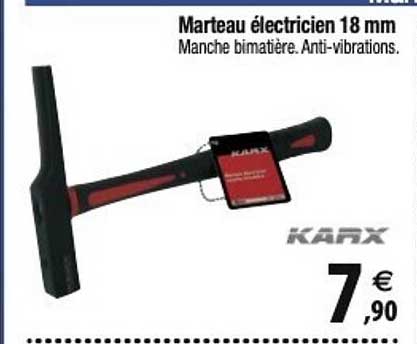 marteau électricien 18 mm karx